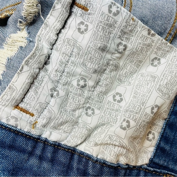 WILD Fable NWT Distressed Cutoff Denim Jean Trucker Vest - Picture 12 of 12